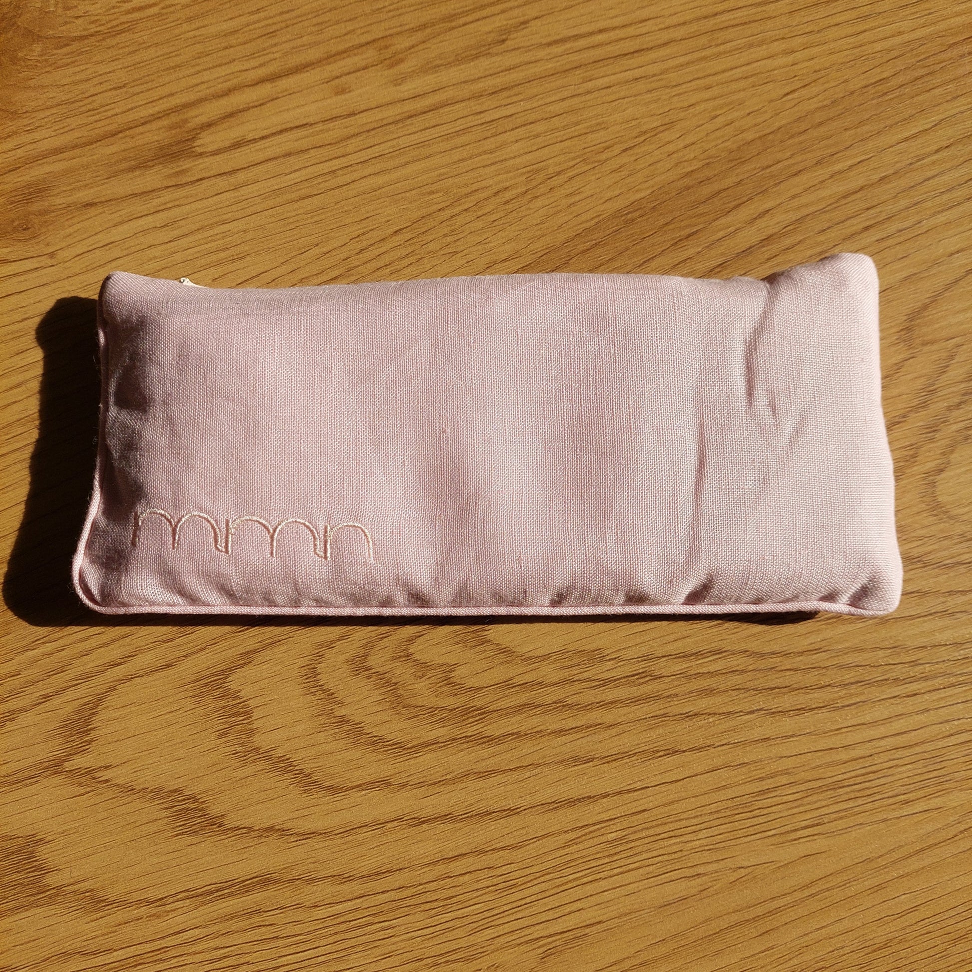 Augenkissen rosa mit Leinsamen und Lavendel