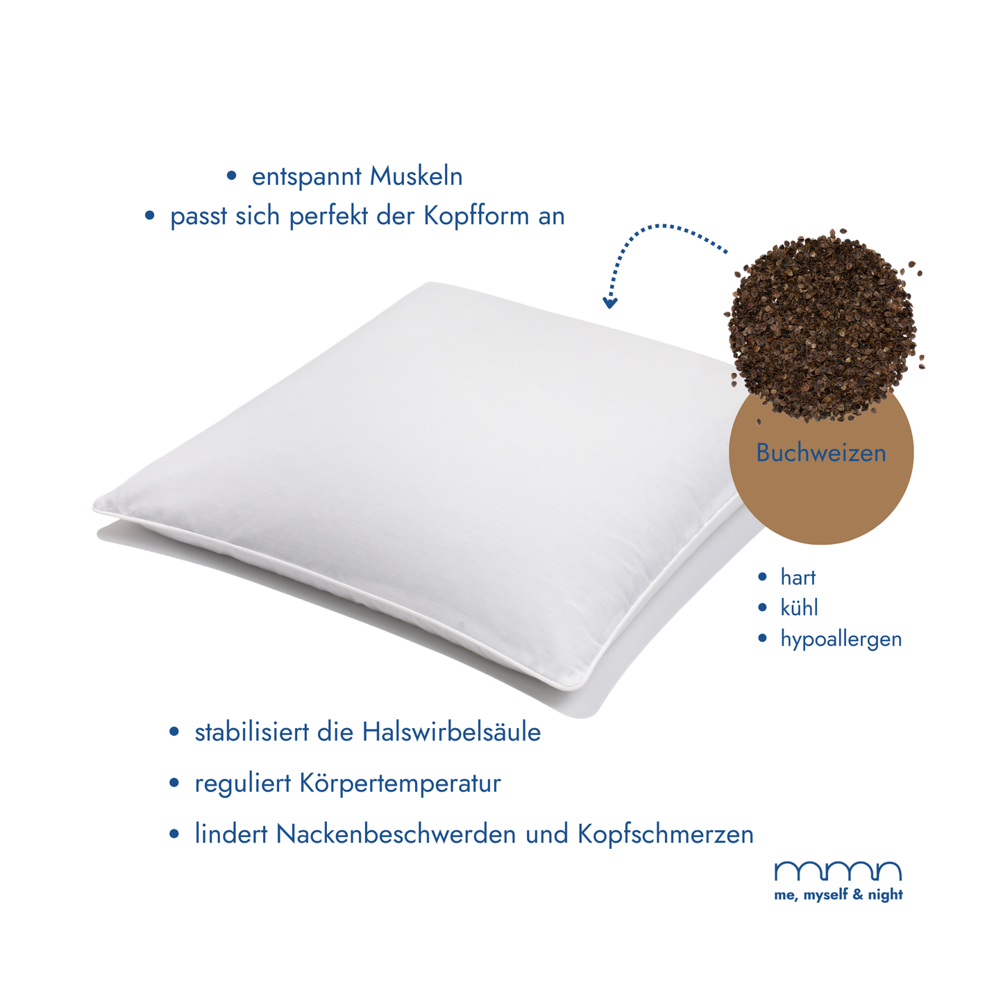 Sleeping pillow spelled 40x40 cm
