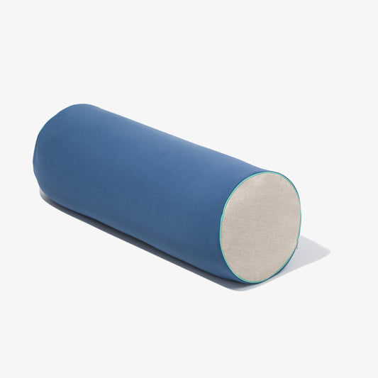 Yoga Rolle mit Bio-Buchweizenschalen Blau